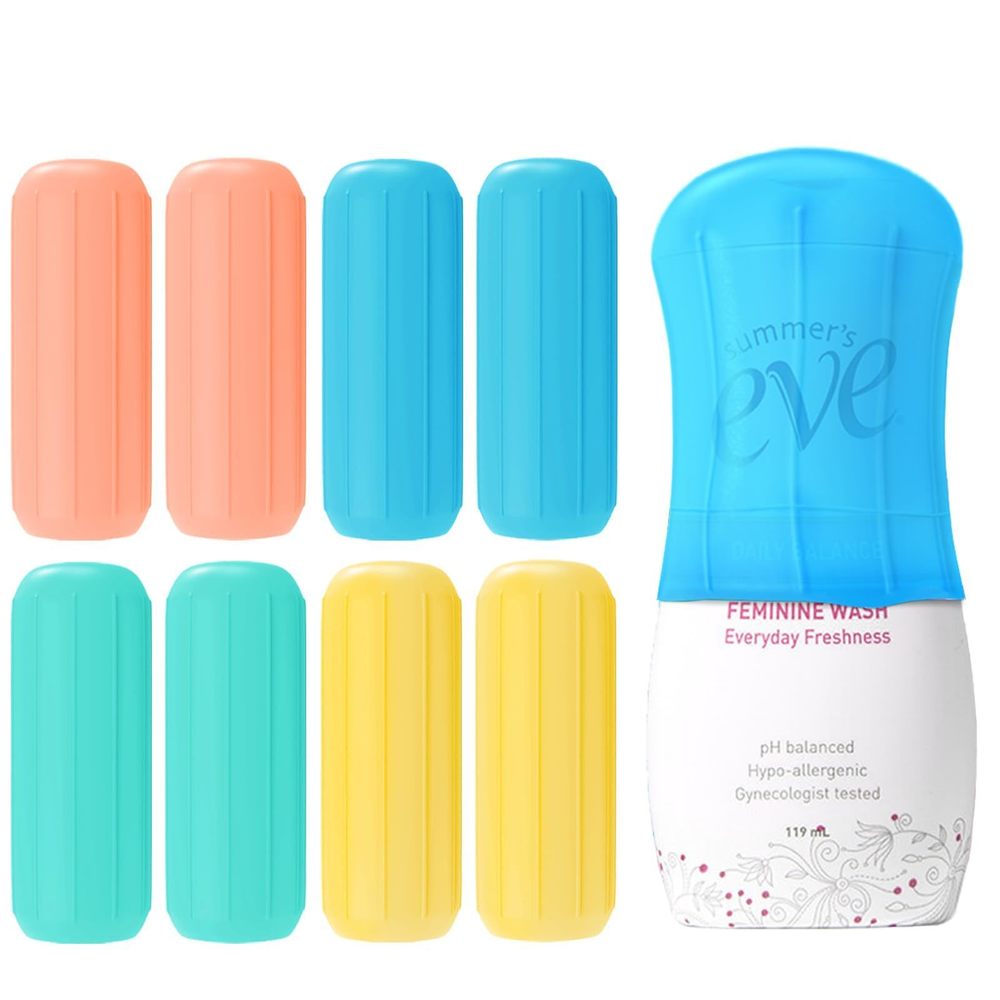 8 Pack Silicone Bottle Covers,elastic Sleeves For Leak Proofing,travel🥰